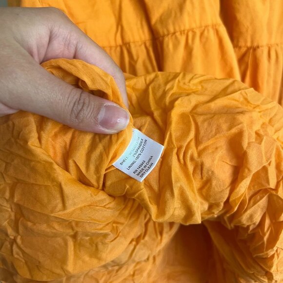 Color Me Courtney Louise Orange Stripe Tie Shoulder Maxi Dress Women's Size 0 - Picture 8 of 11